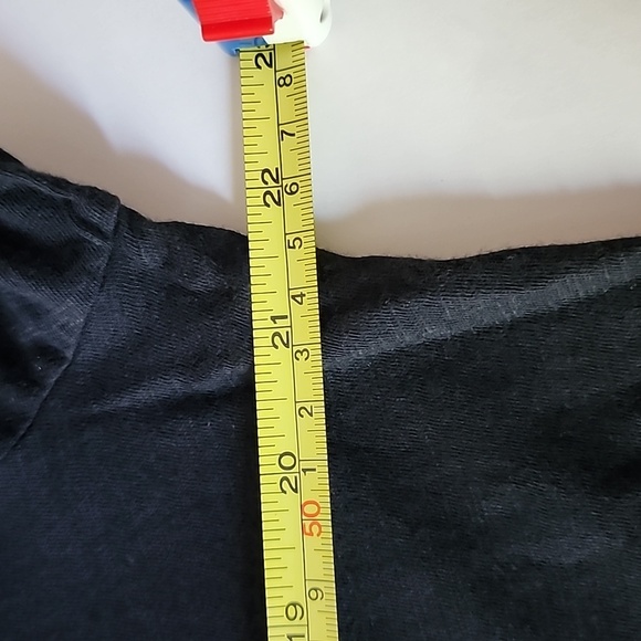 KNOX ROSE Black 3/4 Sleeve Top with Pleating Size Large - Picture 11 of 12